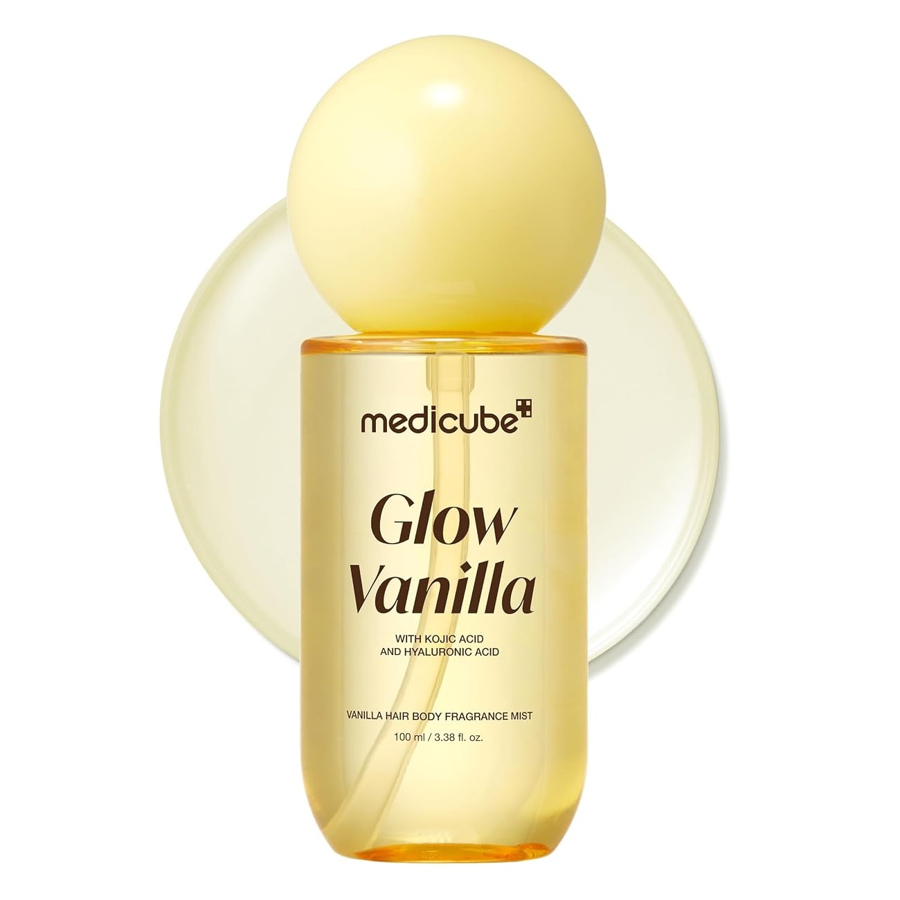 medicube-glow-vanilla-hair-body-fragrance-mist-100ml میست خوشبوکننده مو و بدن وانیلی مدیکوب Medicube Glow Vanilla Hair & Body Fragrance Mist حجم 100 میل - Image 1