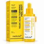 سرم آمپولی لایه‌بردار و روشن‌کننده کوجیک اسید و زردچوبه مدیکیوب Medicube Kojic Acid Turmeric Peel Shot حجم 80 میل