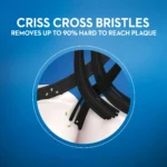 مسواک نرم و فوق‌باریک اورال-بی Oral-B Cross Action Gentle Clean Ultrathin Charcoal با برس Extra Soft - Image 4