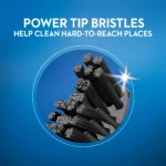 مسواک نرم و فوق‌باریک اورال-بی Oral-B Cross Action Gentle Clean Ultrathin Charcoal با برس Extra Soft - Image 5