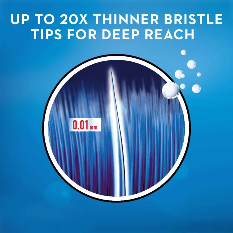 مسواک نرم و فوق‌باریک اورال-بی Oral-B Cross Action Gentle Clean Ultrathin Charcoal با برس Extra Soft - Image 6