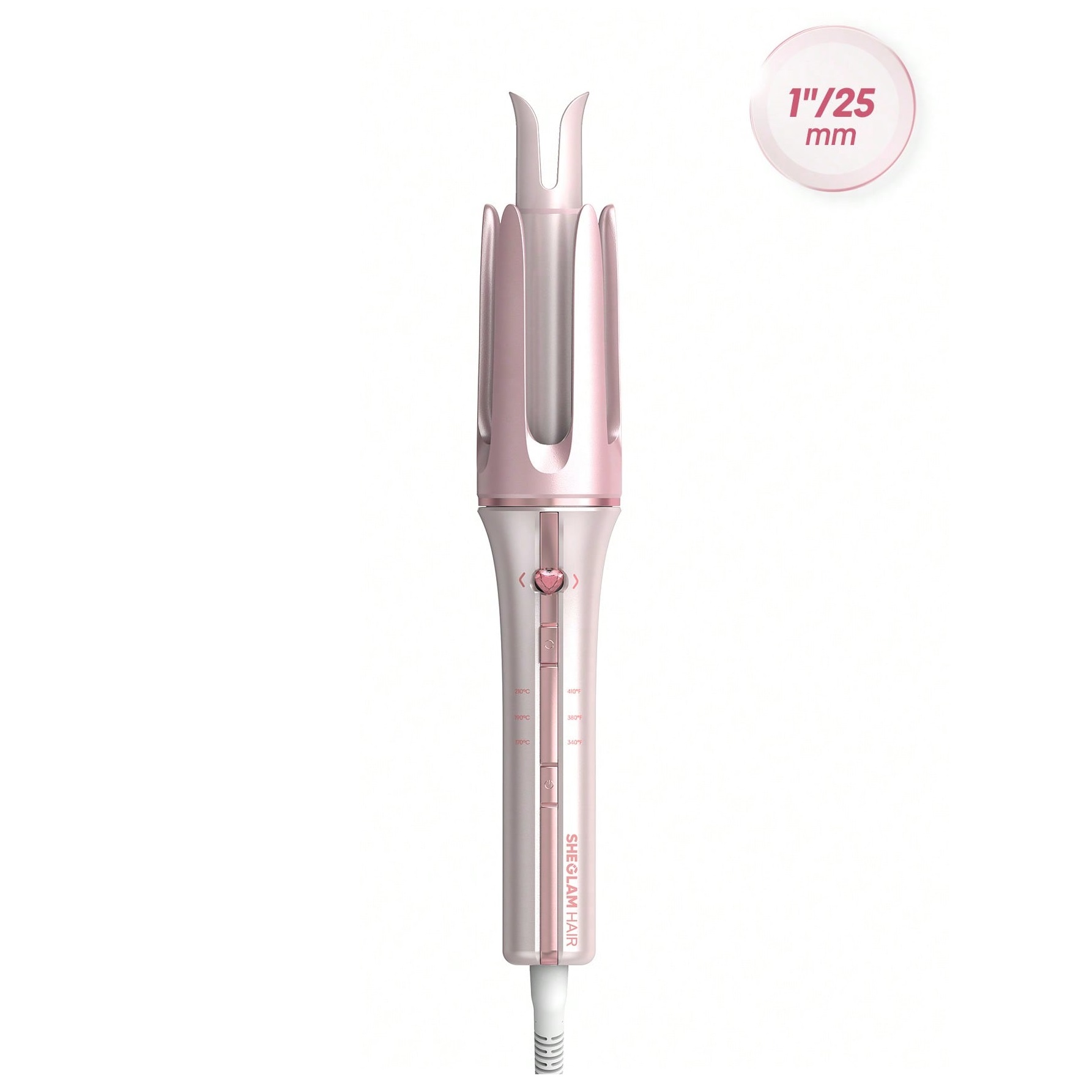 sheglam Cupid's Charm One-Touch Instant Curler-25mm دستگاه فر کننده مو شیگلم SHEGLAM Cupid's Charm One-Touch Instant Curler سایز 25mm - Image 1
