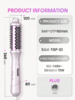 برس حرارتی شیگلام SHEGLAM Hydra Shot Steam Blowout Brush Pro - Image 12