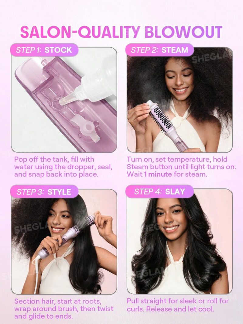 برس حرارتی شیگلام SHEGLAM Hydra Shot Steam Blowout Brush Pro - Image 8