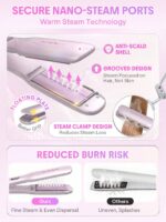 اتو بخار مو شیگلام SHEGLAM Hydra Shot Steam Iron Pro - Image 4