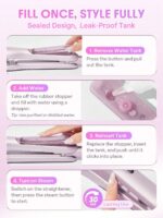 اتو بخار مو شیگلام SHEGLAM Hydra Shot Steam Iron Pro - Image 8