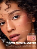 پالت رژگونه سه‌تایی شیگلم SHEGLAM Sweet Cheeks Blush Trio رنگ Private Cabana - Image 2