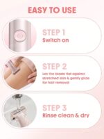 شیور برقی تک‌تیغه بدن و صورت شیگلم SHEGLAM Smooth Moves Single Blade Electric Razor - Image 9
