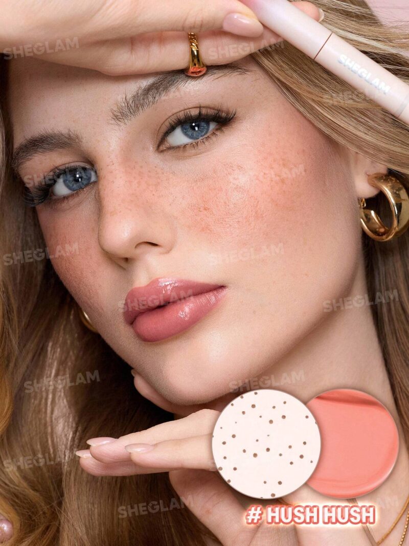 قلم دو سر رژگونه و کک‌ومک شیگلم SHEGLAM Sunspell Freckle & Flush Pen رنگ Hush Hush - Image 2