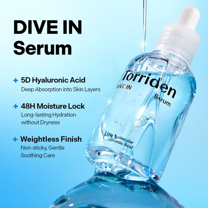 سرم آبرسان هیالورونیک اسید ۵ بعدی توریدن Torriden Dive In Low Molecular Hyaluronic Acid حجم 50 میل - Image 2