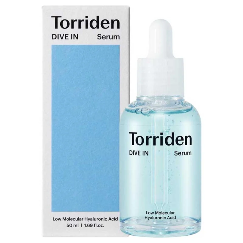 torriden dive in serum low molecular hyaluronic acid 50ml سرم آبرسان هیالورونیک اسید ۵ بعدی توریدن Torriden Dive In Low Molecular Hyaluronic Acid حجم 50 میل - Image 1