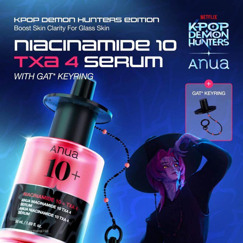 سرم ضدلک و یکنواخت‌کننده رنگ پوست آنوا Anua Niacinamide 10 TXA 4 Serum Kpop Demon Hunters حاوی نیاسینامید و ترانگزامیک اسید حجم 50 میل - Image 2