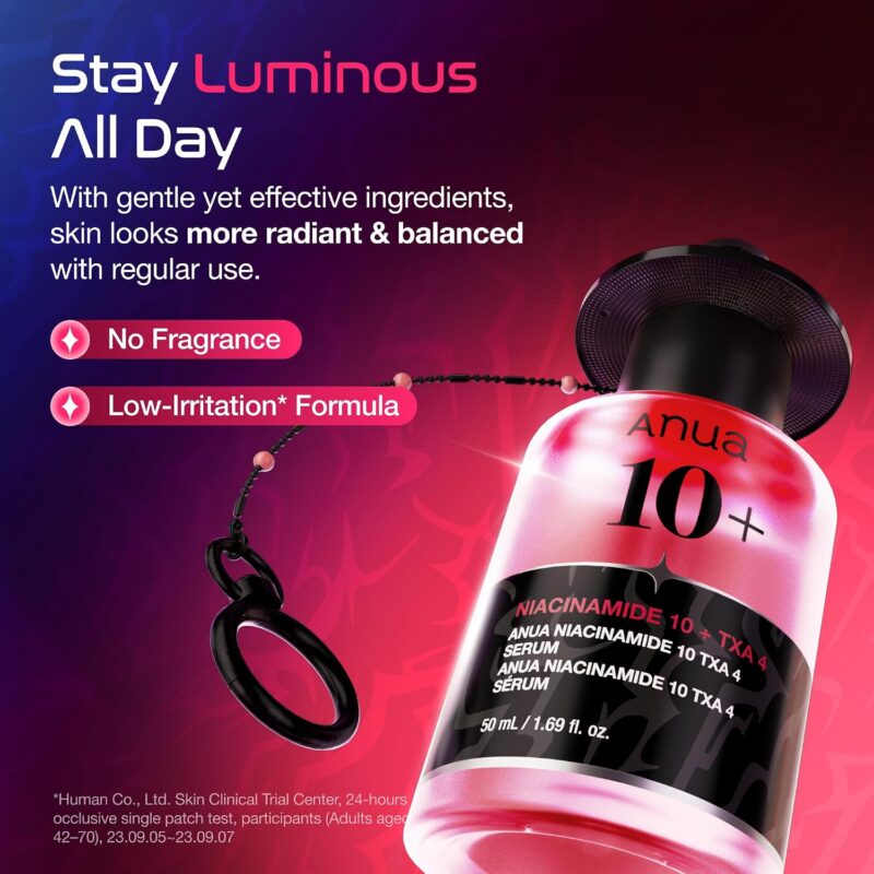 سرم ضدلک و یکنواخت‌کننده رنگ پوست آنوا Anua Niacinamide 10 TXA 4 Serum Kpop Demon Hunters حاوی نیاسینامید و ترانگزامیک اسید حجم 50 میل - Image 3
