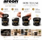خوشبو کننده و بو گیر کنسروی آرئون AREON Gel Black Crystal رایحه میوه‌ای و چوبی وزن 80 گرم - Image 5