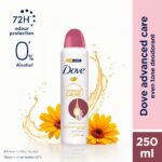 اسپری ضدتعریق زنانه داو Dove Advanced Care Even Tone حاوی روغن گل همیشه‌بهار و ویتامین B3 حجم 250 میل - Image 2