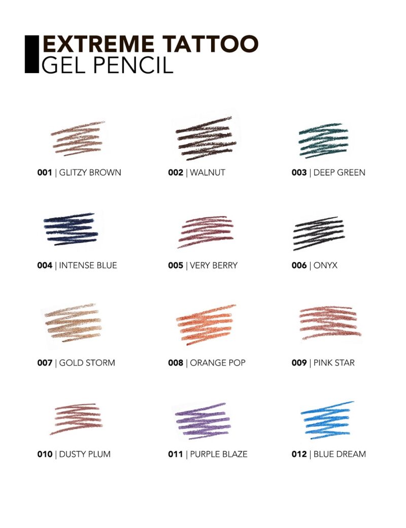 مداد چشم ژلی ضدآب فلورمار Flormar Extreme Tattoo Gel Pencil شماره 09 رنگ Pink Star - Image 4