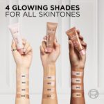 کرم درخشان‌کننده و هایلایتر مایع صورت و بدن لورآل LOreal Lumi Glotion رنگ 901 Fair حجم 40 میل - Image 3