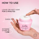 ماسک مو براق‌کننده و صاف‌کننده لورآل LOreal Paris Elvive Glycolic Gloss حاوی 13٪ کمپلکس گلیکولیک گلاس حجم 300 میل - Image 4