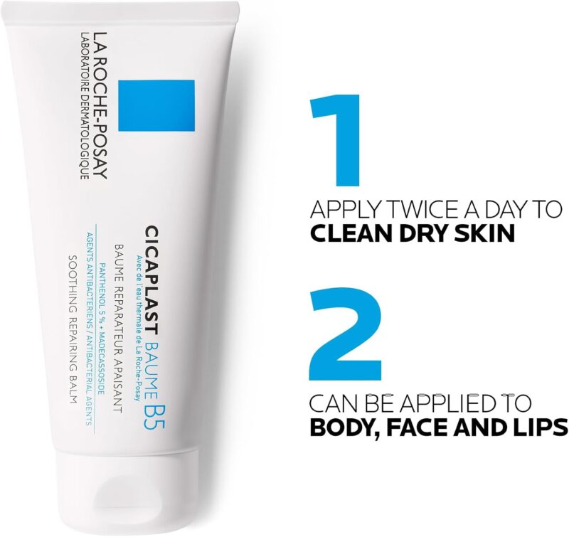 بالم مرطوب‌کننده و تسکین‌دهنده پوست لاروش پوزای La Roche-Posay Cicaplast Baume B5+ حجم 40 میل - Image 3