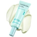 ضدآفتاب اسنس آبرسان و تسکین‌دهنده نامبوزین Numbuzin No.1 Clear Filter Sun Essence SPF50 مناسب پوست حساس و مستعد جوش حجم 50 میل - Image 2