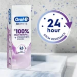 خمیردندان سفیدکننده و تقویت‌کننده مینای دندان اورال بی Oral-B 3D White Diamond Clean حجم 95 گرم - Image 7