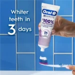 خمیردندان سفیدکننده و تقویت‌کننده مینای دندان اورال بی Oral-B 3D White Diamond Clean حجم 95 گرم - Image 8