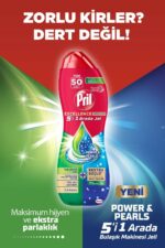 ژل ماشین ظرف‌شویی پریل Pril Excellence 5-in-1 چربی‌زدا، مناسب 50 بار شست‌وشو حجم 900 میل - Image 2
