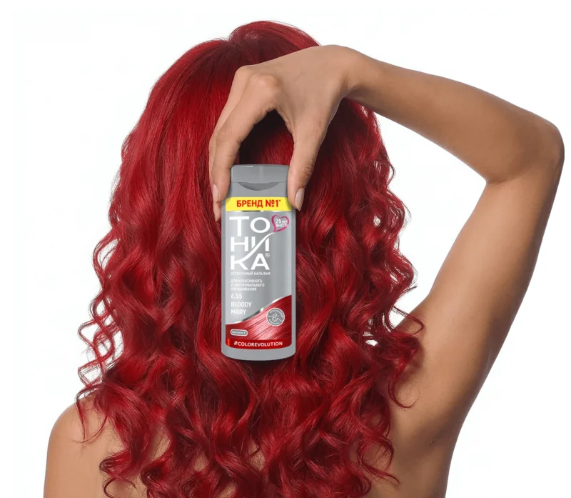 شامپو رنگ مو تونیکا TONIKA Tonic Color Evolution BLOODY MARY شماره 6.55 رنگ قرمز حجم 150 میل - Image 4