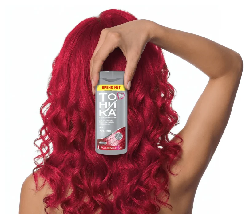 شامپو رنگ مو تونیکا TONIKA Tonic Color Evolution Ruby Red شماره 4.6 رنگ قرمز یاقوتی حجم 150 میل - Image 4