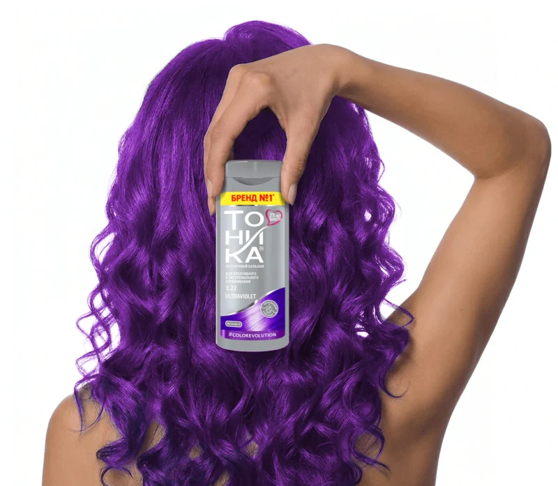 شامپو رنگ مو تونیکا TONIKA Tonic Color Evolution ULTRAVIOLET شماره 3.22 رنگ بنفش حجم 150 میل - Image 4