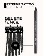 مداد چشم ژلی ضدآب فلورمار Flormar Extreme Tattoo Gel Pencil شماره 06 رنگ Onyx - Image 2