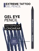 مداد چشم ژلی ضدآب فلورمار Flormar Extreme Tattoo Gel Pencil شماره 04 رنگ Intense Blue - Image 2