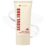 ضد آفتاب سبک و تقویت‌کننده سد دفاعی پوست کی‌سکرت K-SECRET SEOUL 1988 Sun Pine Tree + Ceramide SPF50 حجم 50 میل - Image 2