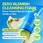 فوم شوینده صورت ضدجوش و پاک‌کننده منافذ نامبوزین Numbuzin Zero Blemish Clarifying حاوی 2٪ گوگرد، سالیسیلیک اسید و PHA حجم 150 میل - Image 3