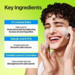 فوم شوینده صورت ضدجوش و پاک‌کننده منافذ نامبوزین Numbuzin Zero Blemish Clarifying حاوی 2٪ گوگرد، سالیسیلیک اسید و PHA حجم 150 میل - Image 5