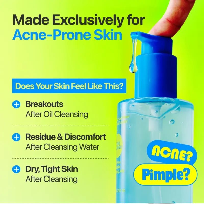 ژل میسلار پاک‌کننده صورت بدون چربی نامبوزین Numbuzin Zero Blemish مناسب پوست مستعد جوش حجم 200 میل - Image 3