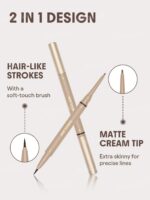مداد و ماژیک دو سر ابرو ضدآب شیگلم SHEGLAM Brows On Demand 2-In-1 Brow Pencil رنگ Chocolate - Image 4