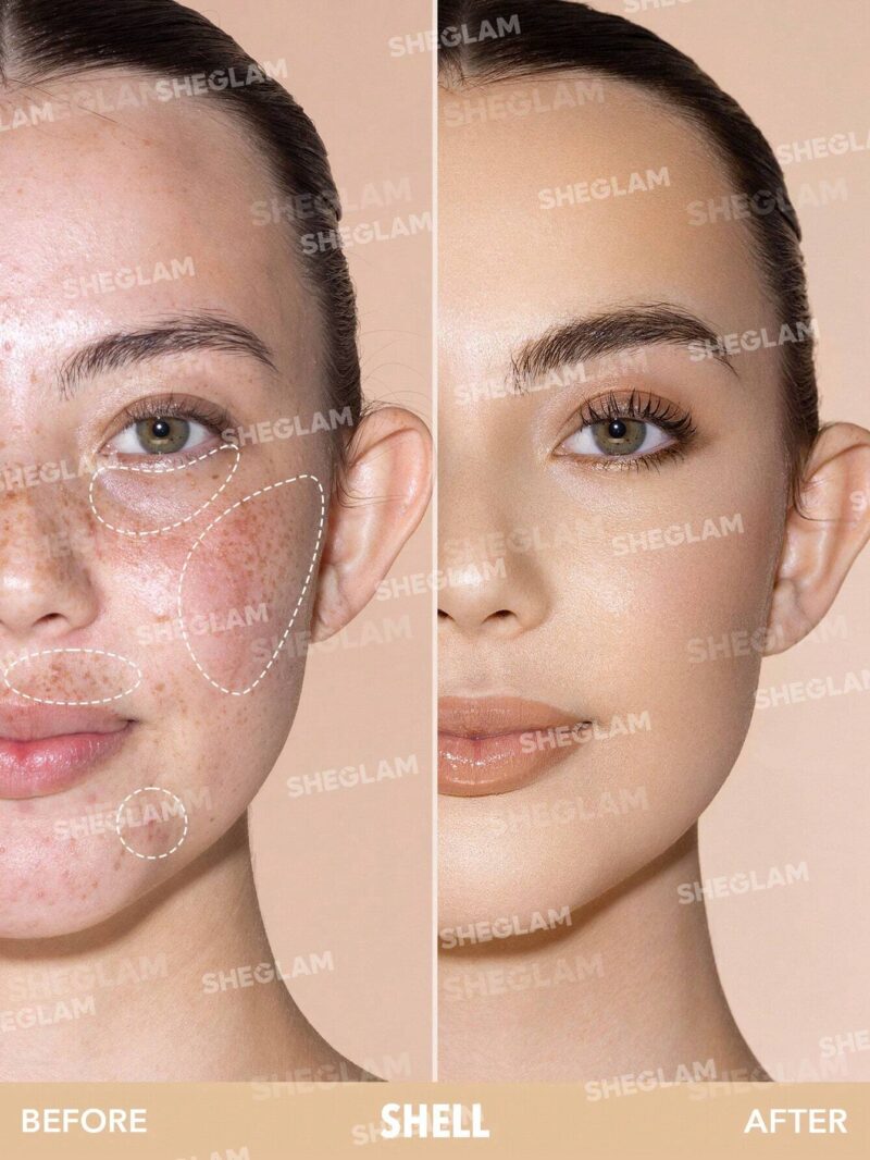 کانسیلر فول کاور و 12 ساعته شیگلم SHEGLAM Like Magic 12HR Full Coverage Concealer رنگ Shell - Image 2