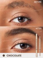 مداد و ماژیک دو سر ابرو ضدآب شیگلم SHEGLAM Brows On Demand 2-In-1 Brow Pencil رنگ Chocolate - Image 2