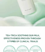 ضدآفتاب تسکین‌دهنده و کنترل‌کننده چربی پوست اسکین 1004 SKIN1004 Centella Tea-Trica Soothing Sun Milk SPF50+ حجم 50 میل - Image 2
