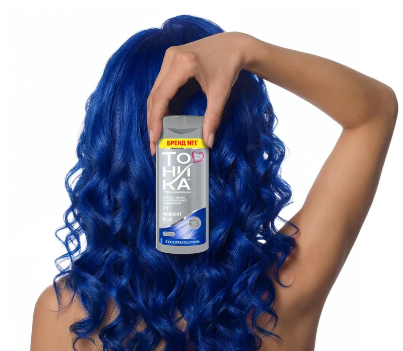 شامپو رنگ مو تونیکا TONIKA Tonic Color Evolution Midnight Blue شماره 3.1 رنگ آبی حجم 150 میل - Image 4